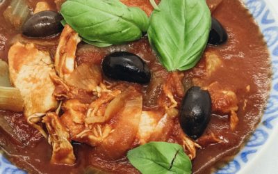 Slow-cooked Chicken Cacciatore  #familyfood