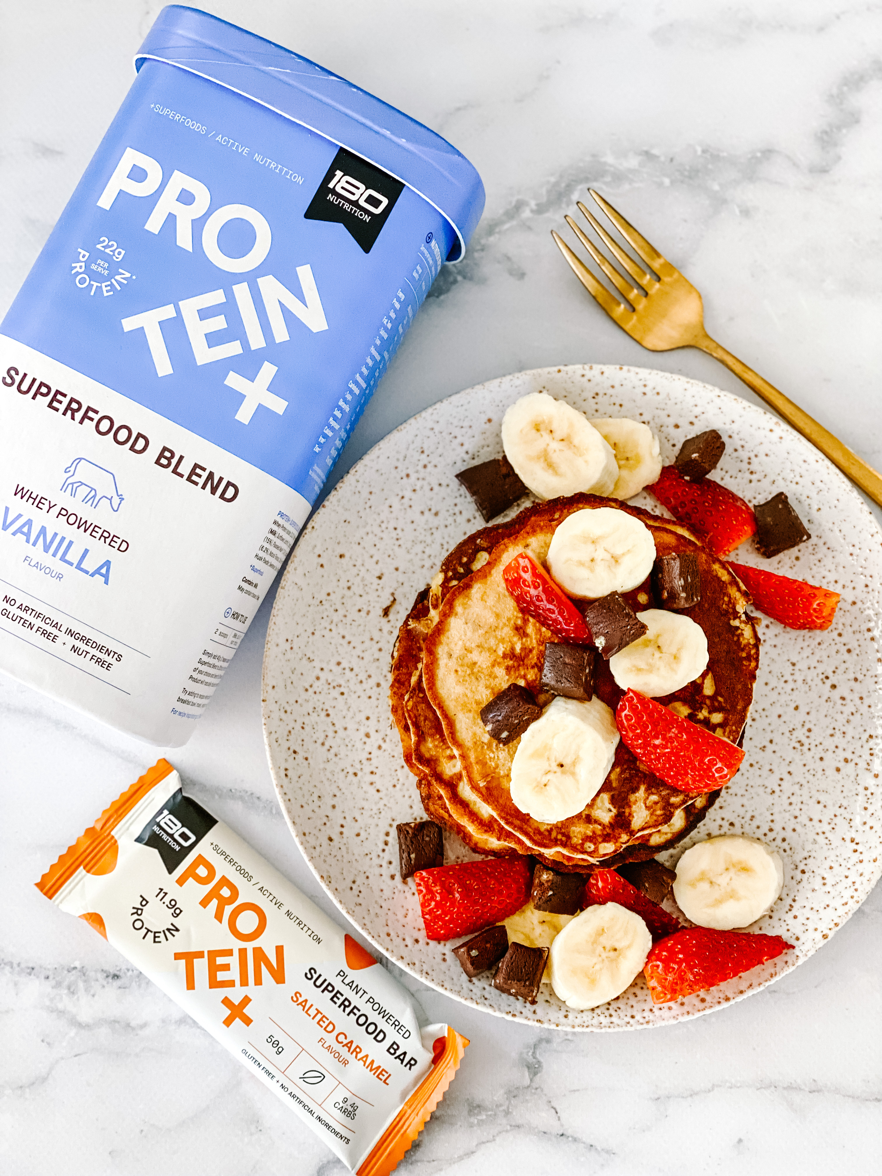 Vanilla Protein Pancake Stack